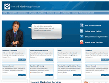 Tablet Screenshot of howard-marketing.com